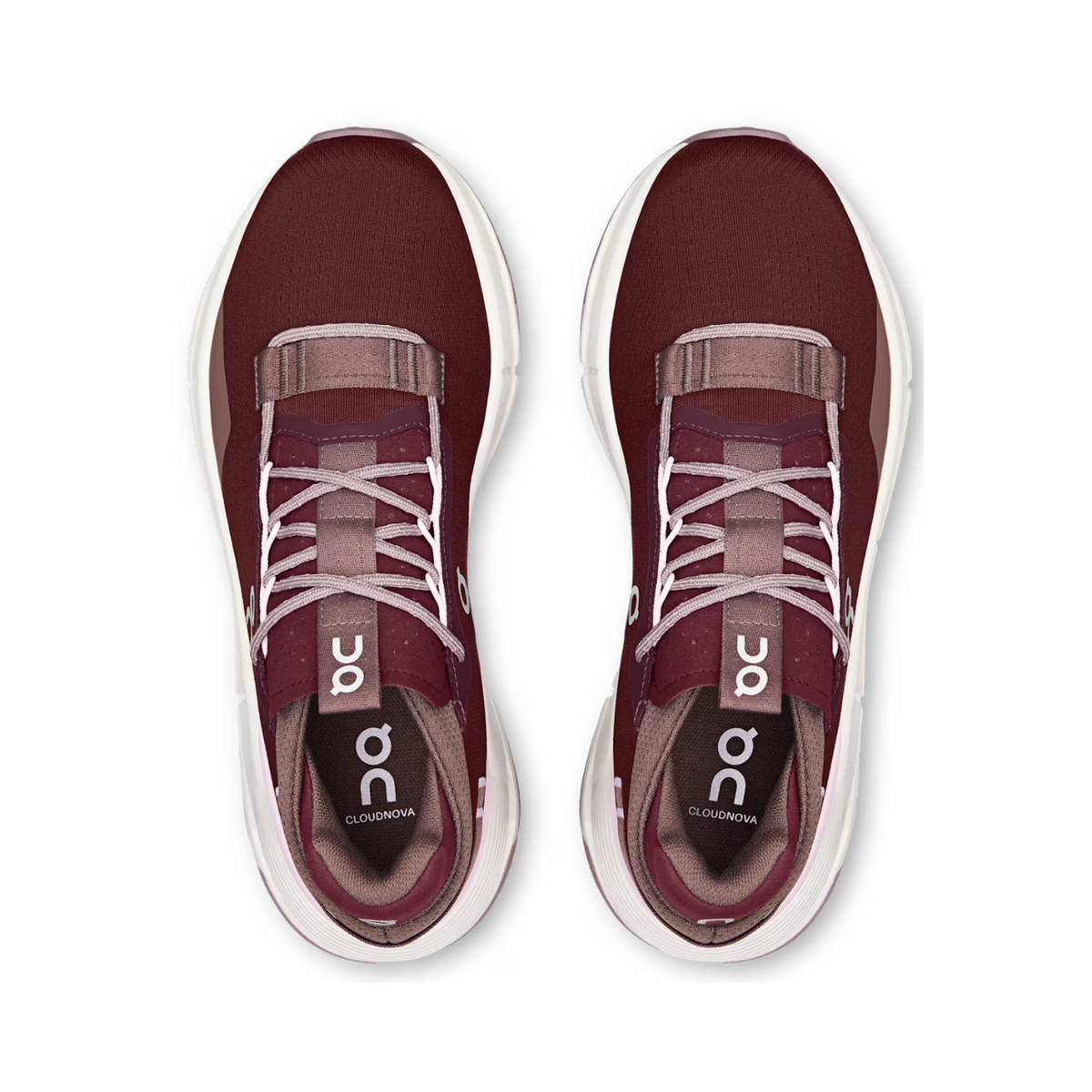 On Running Women's Cloudnova 2 in Maroon/Peony