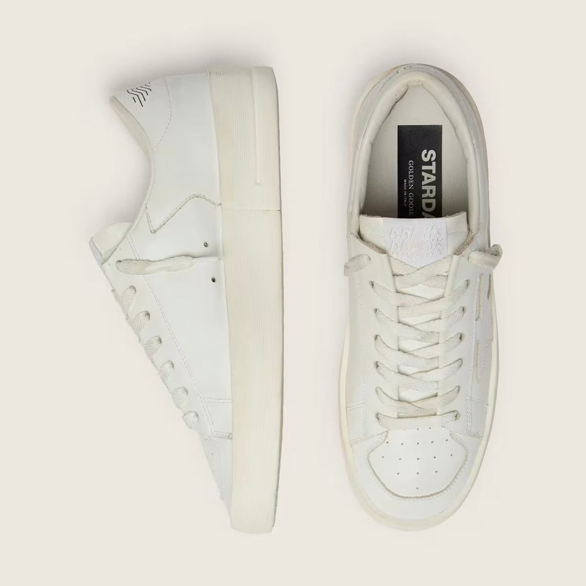 Golden Goose Super-Star Stardan in total white leather(Women's)